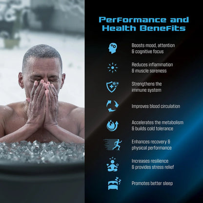 Ice Bath Cold Plunge Tub Cold Water Therapy XL Plunge Pool with Cover, 116 Gallon